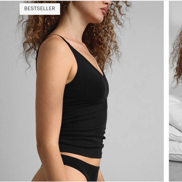 LUNYA BNWT Seamless Modal Tank in Immersed Black Size S - Picture 4 of 5